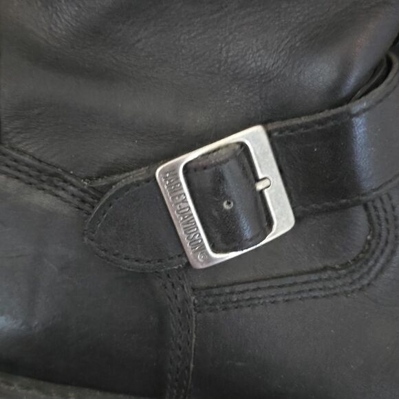 Harley Davidson Men's Motorcycle Boots Riding Zip Up Size 8 Black - Picture 10 of 10